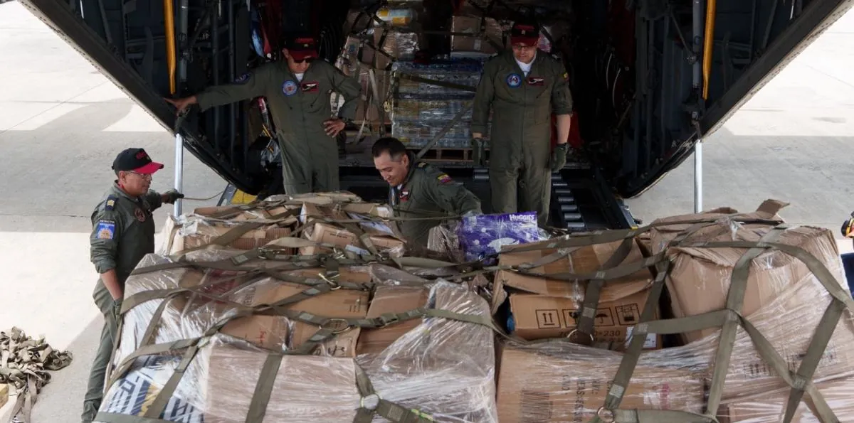 Ecuador envía un tercer vuelo de ayuda humanitaria a Venezuela con más de 11 toneladas