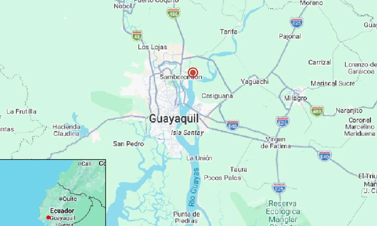 Un fuerte temblor se sintió en Guayas la noche del domingo 26 de julio