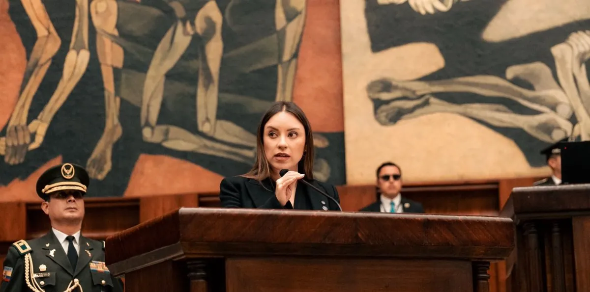 Mishel Mancheno ante el Pleno: "Más allá de cualquier diferencia nos convoca el respeto"