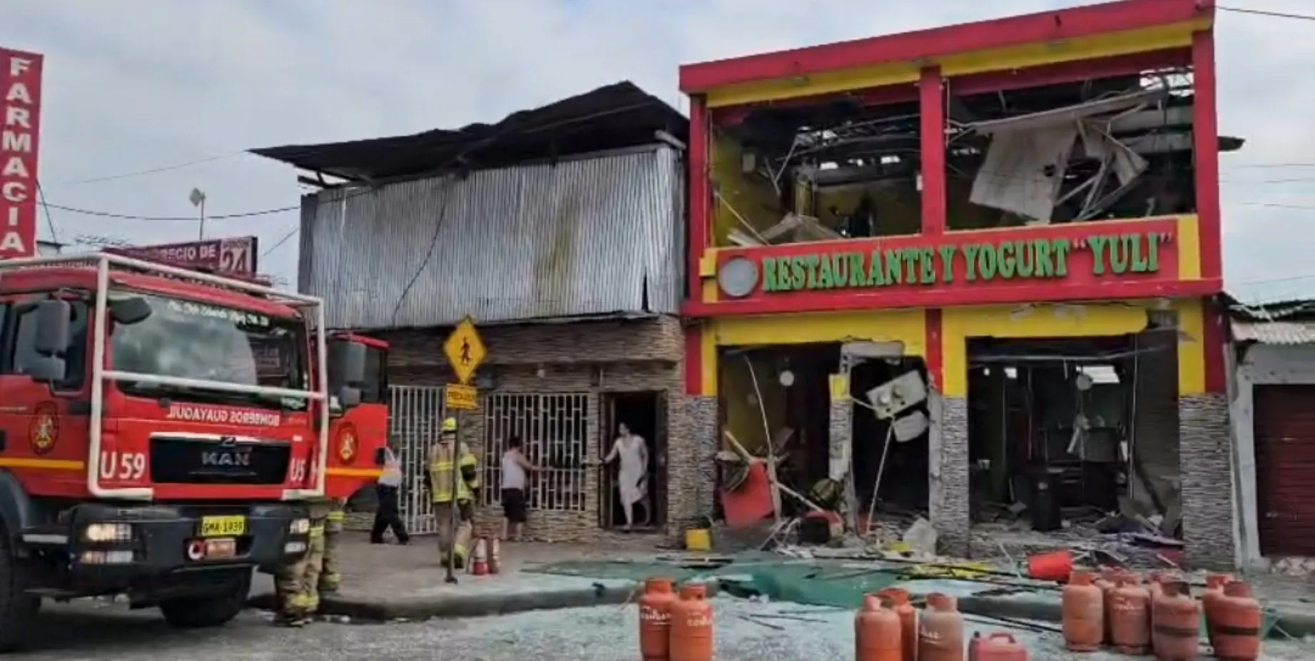 Presunta explosión de un tanque de gas deja siete heridos en El Fortín, en Guayaquil
