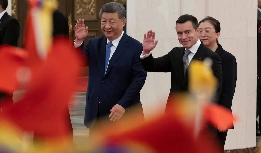 “Siempre podrá contar con el Ecuador”, le dice Daniel Noboa a Xi Jinping