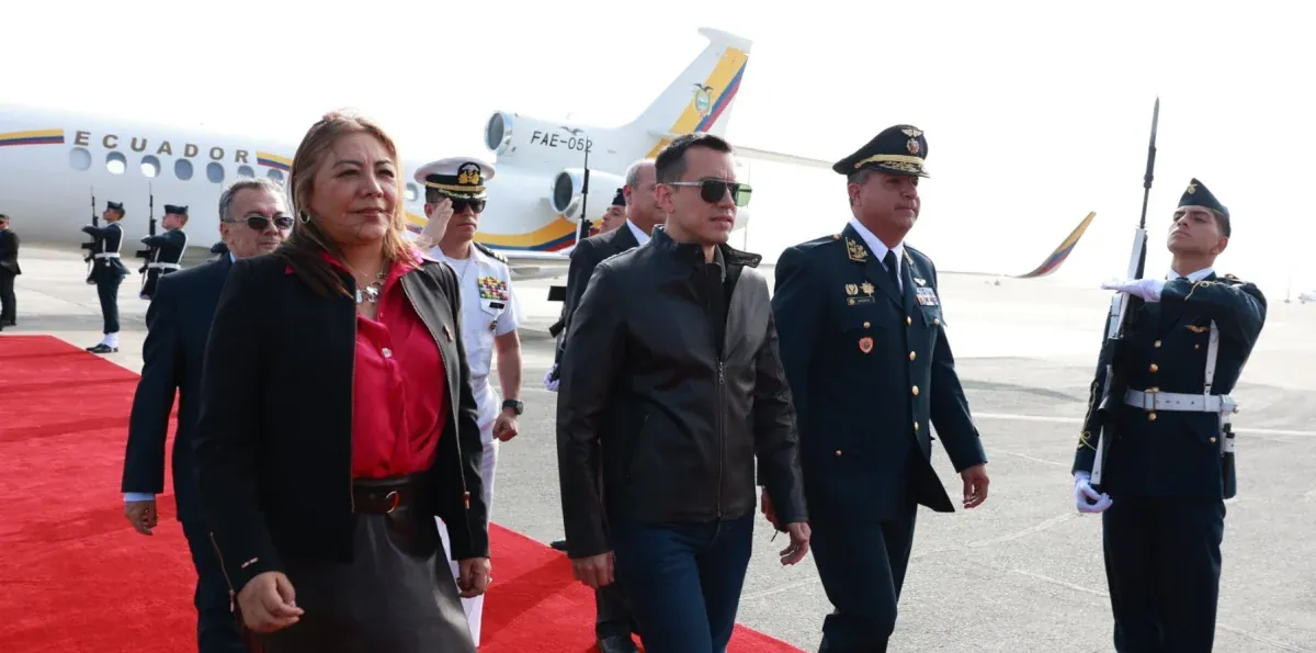 Daniel Noboa llega a Perú para la investidura de Keiko Fujimori