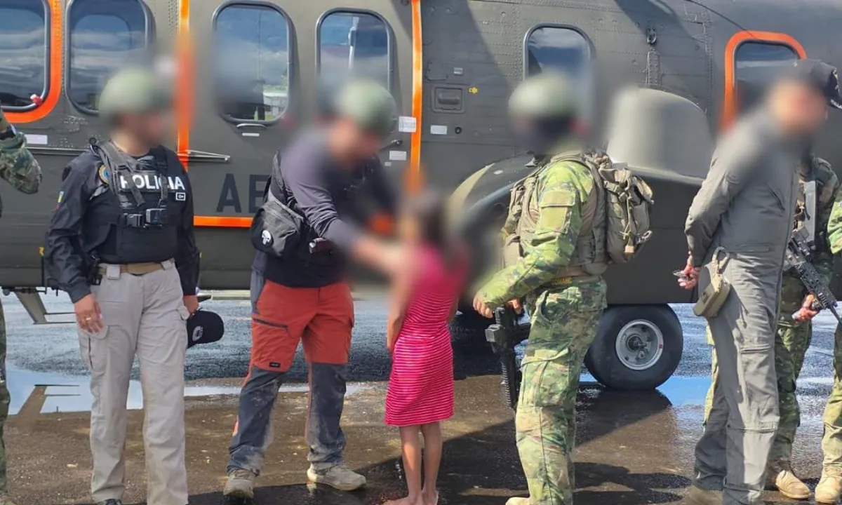Bloque de Seguridad rescata a niña de 10 años en la frontera