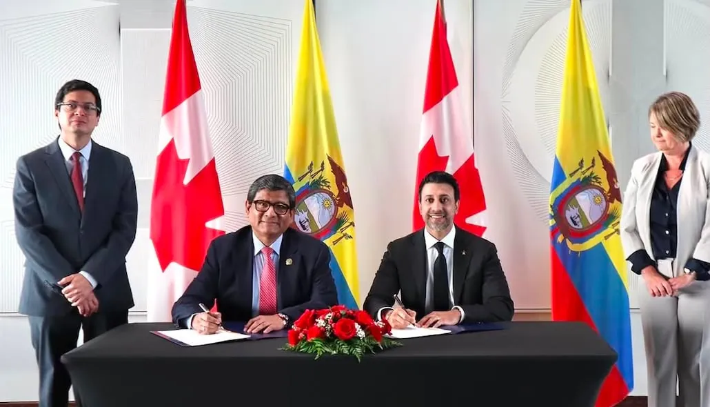Ecuador y Canadá firmaron el acuerdo comercial