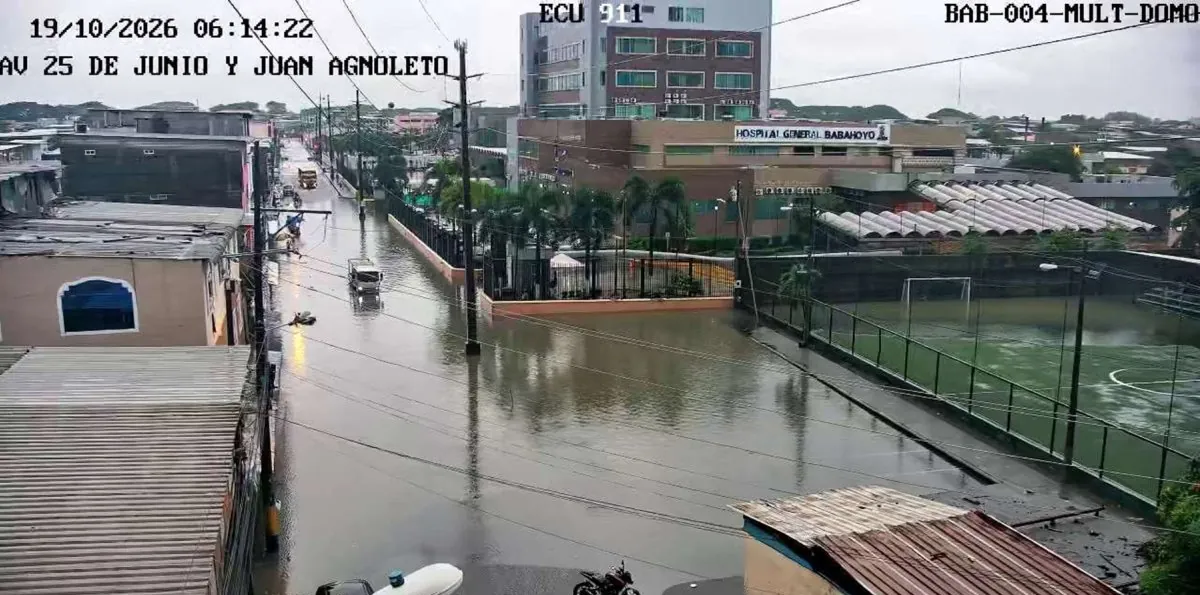 No solo es en Guayaquil: emergencias en Ecuador por lluvias este lunes