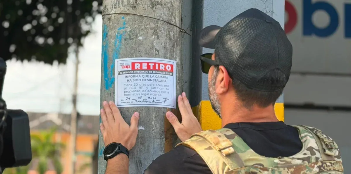 Guayaquil desmonta 40 cámaras clandestinas en el norte de la ciudad