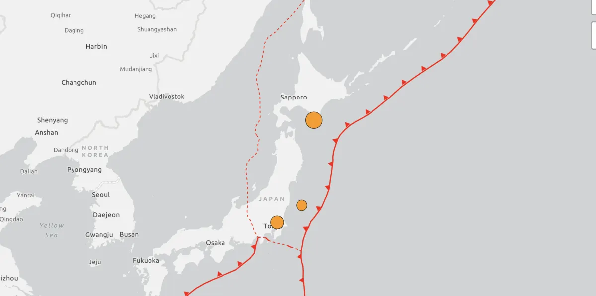 En menos de 24 horas, Japón registró dos terremotos, de magnitud 5,9 y 6